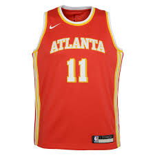 The white trae young jersey shown above is made by fanatics branded and available in white, red, and black (for men & women). Nike Atlanta Hawks Trae Young 2020 21 Kids Icon Jersey Rebel Sport