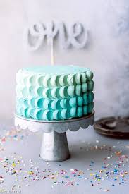 Smash Cake Simple Birthday Cake For 1 Year Old Boy A Simple And Gorgeous Birthday Cake With A Glittery Cake Topper New Birthday Cake Smash Cake Recipes 1 Year Old Birthday Cake