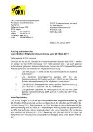 Alle umschläge scannen und online. Antrag Okv Zuhanden Der Svps Mitgliederversammlung