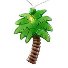 Wintergreen Lighting 9 Ft 10 Light Palm Tree String Light Set 76106 The Home Depot