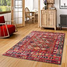 Freie kommerzielle nutzung keine namensnennung top qualität. Designer Teppich Vintage Zoe Orient Modern Rot Bordure