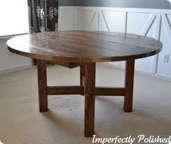 Knock Off Pb Table Round Wood Table Kitchen Table Wood Diy Dining