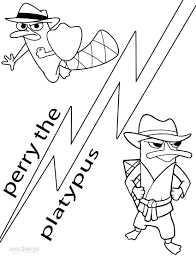 Printable Perry The Platypus Coloring Pages For Kids Cool2bkids Coloring Pages Coloring Pages For Kids Disney Coloring Pages