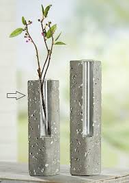 Glasvase I Beton Diy Vase Basteln Mit Beton Dekorativer Beton