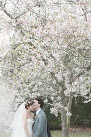 Young couple of newlyweds kissing in spring garden. 21 Ideas For A Spring Wedding