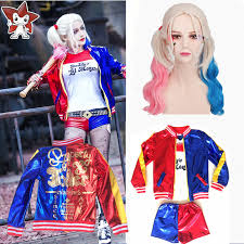 A collection of the top 40 joker and harley quinn wallpapers and backgrounds available for download for free. Damen Kinder Harley Quinn Suicide Squad Perucke Jacke Shirt Set Karneval Kostum