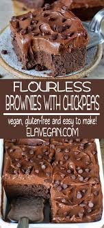 Add your favorite seasonal decorations! Flourless Brownies With Chickpeas Vegan Dessert Recipes Flourless Brownies Dessert Recipes