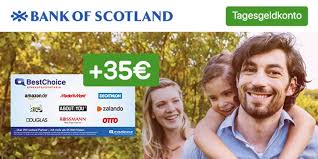 Ab 30,07 € / mtl. Bank Of Scotland Tagesgeldkonto 35 Amazon Gutschein