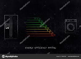 Energy Efficiency Rating Chart Next To Fridge And Washing