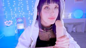 Sexy Hinata in fishnets teases her ass and plays with her pussy watch  online or download