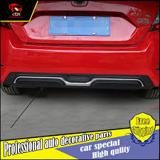 Car Styling Abs Rear Bumper Spoiler For Honda Civic 2016 Back Bumper Guard Cover Spoiler Trim Car Decoration Accessories Honda Civic Honda Civic 2016 Car