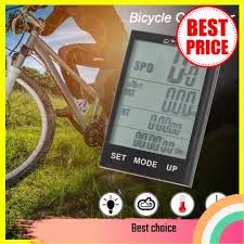 Lcd bike bicycle cycle computer odometer speedometer nr 14. Bike Computer Bicycle Speedometer Odometer Temperature Backlight Water Resistant For Cycling Riding Multi Function Black Lazada