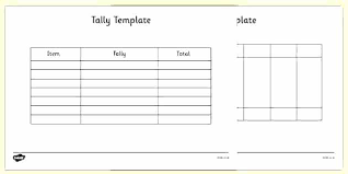 Tally Chart Worksheet Kookenzo Com