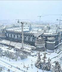 Pagesbusinessessport & recreationsports teamreal madrid c.f.videosthe new santiago bernabéu stadium. There Is Nothing More Beautiful Than The Bernabeu Under Snow Realmadrid