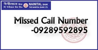Nainital Bank Account Balance Check Missed Call Number