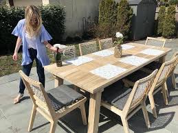 Teaka Dining Table For 8 Rustic Outdoor Furniture Outdoor Dining Table Teak Outdoor