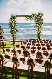 A Oceanfront Beach Wedding At The Beach House Kauai Hawaii Beach Wedding Wedding Venues Hawaii Wedding Venues Beach