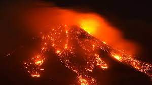 The eruption created a fountain of. Spectacular Show As Italian Volcano Mount Etna Erupts World News Sky News