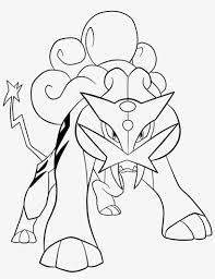 Pokemon coloring pages legendary dogs. Raikou Lineart By Jamalc157 On Deviantart Pokemon Coloring Pages Raikou 1600x1486 Png Download Pngkit