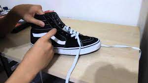 Supported & padded ankle · inspired by the old skool How To Lace Sk8 Hi S And Vans Eras Authentics Youtube