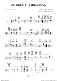 Patriotic Sheet Music And Songs For Guitar Solo Usa Tunes And Songs Sheet Music Patriotic Songs Patriotic Songs For Kids