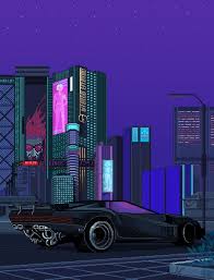Find the best cyberpunk 2077 wallpaper on getwallpapers. Looking Really Forward To Cyberpunk 2077 Also This Is Nice As Animated Wallpaper Cool Pixel Art Pixel Art Synthwave Art