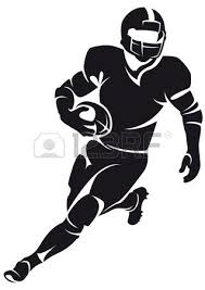 American Football Player Silhouette Football Drawing American Football Players Football Silhouette