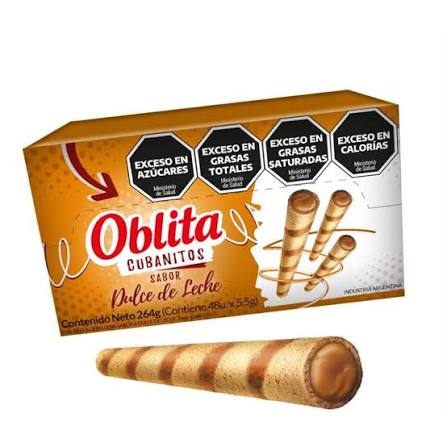 Cubanitos Oblita Dulce de Leche por 48 unidades