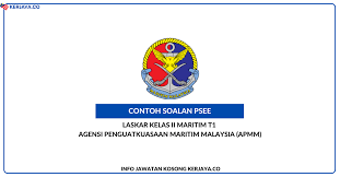 Jawatan kosong agensi penguatkuasaan maritim malaysia apmm 2020 minima spm kini dibuka memlaui laman web suruhanjaya perkhidmatan awam atau lebih dikenali dengan spa. Contoh Soalan Laskar Kelas Ii Maritim T1 Agensi Penguatkuasaan Maritim Malaysia Apmm