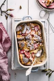 Rhabarber Schlupfer Ofenschlupfer Mal Anders Tinastausendschon Rezept Rhabarber Ofenschlupfer Lebensmittel Essen
