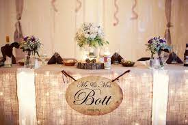 Pin By Miranda Bott On Diy Winter Wedding Head Table Wedding Head Table Wedding Decorations Head Table Decor
