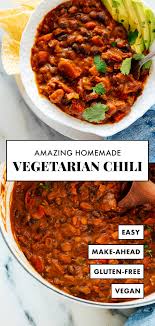 Homemade Vegetarian Chili Cookie And Kate Recipe Vegetarian Chili Easy Vegetarian Chili Recipe Vegetarian Chili