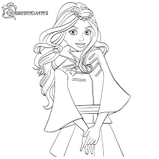Descendants coloring pages are featuring on pictures of the main characters: Descendants Coloring Pages Best Coloring Pages For Kids
