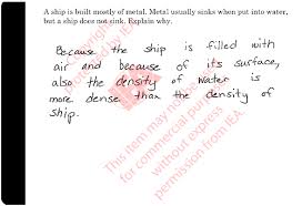 psi: grade 8 science why ships do not