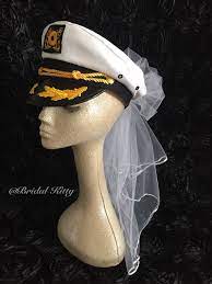 Nautical Bachelorette Party Cruise Bridal Booty Veil Bride Anchor Sash Wedding Captain Sailor Hat Cap Last Sail Before The Veil Bride To Be Let S Get Nauti