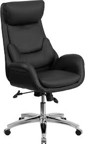 Flash Furniture High Back Black Leather Executive Swivel Office Chair With Lumbar Pillow Black Office Chair Black Leather Chair Swivel Office Chair