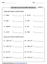 Select number of each type of equations: Pre Algebra Worksheets