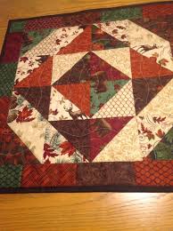 Fall Table Topper Quilted Table Top For Fall Square Table Topper For Fall Fall Wallhanging Brown Orange Green Tan Fall Topper Quilted Table Runners Patterns Table Toppers Table Quilts