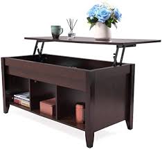 Itaar lift top coffee table. Amazon Com Lazymoon Lift Top Coffee Table Laptop Desk Storage Compartment Solid Wood Home Furniture Kitchen Dining
