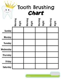 Tooth Brushing Chart Worksheets Teaching Resources Tpt