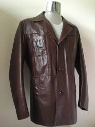 Vintage Men S 70 S Brown Leather Jacket Fully Lined Etsy Leather Jacket Brown Leather Jacket Jackets