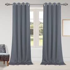 A full range of selected products, verified suppliers. 2 Pcs 52 X 95 Inch Solid Blockout Thermal Insulated Grommet Curtain Panels Gray Piccocasa Target