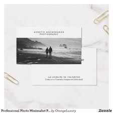 Customize yours with hundreds of available fonts and colors today! Professional Photo Minimalist Photography Business Card Zazzle Com Photography Business Cards Minimalist Photography Photo Business Cards