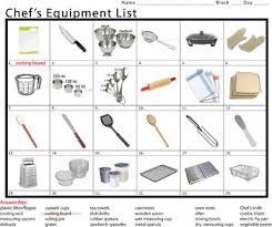 Kitchen tool utensil equipment doodle drawing sketch stock vector kitchen tool utensil equipment. Chef S Equipment List One Kitchen Equipment Kitchen Equipment List Kitchen Tools And Equipment