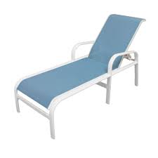 Unbranded Marco Island Commercial Grade White Dupione Poolside Sling Outdoor Chaise Lounge 3120 W Dp The Home Depot Outdoor Chaise Lounge Chair Patio Chaise Lounge Patio Chaise