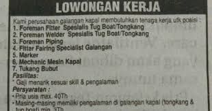 Ada beberapa jenis galangan kapal. Lowongan Kerja Pt Sumber Samudra Makmur Juli 2020 Bursa Kerja Batam