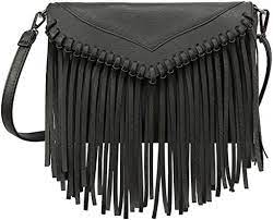 Check spelling or type a new query. Hde Women S Pu Leather Hobo Fringe Crossbody Tassel Purse Vintage Small Handbag Black Size One Size Amazon Co Uk Shoes Bags