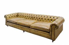 This leather chesterfield sofa showcases a timeless chesterfield silhouette. Beautiful Grand Chesterfield Leather Sofa Vintage Camel Light Brown Divine Unique 320 Cm Wide