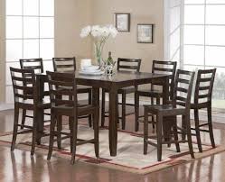 East West Furniture F7 Cap W Fairwinds 7pc Set With Square 54 In Gathering Table Dining Room Sets Counter Height Dining Sets Counter Height Dining Room Tables