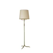 Vintage Floor Lamp Brass Fabric Vintage Italy 1940s 1950s Decoration Interieure Lampadaire Lampe Arc